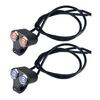 ATV Scooter Headlight Hazard Brake Fog Light Switch 22mm Double Control Button Switch Motorcycle Handlebar Switch