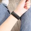 Bracelet de Montre Élastique en Acier Inoxydable 20/22mm, Design Universel Poli et Sablé