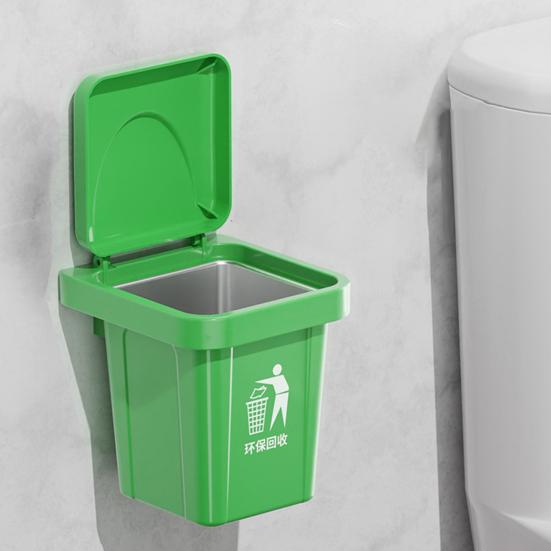 Trash Can Ashtray with Lid Removable Stainless Steel Inner Heavy Duty No Drill Wall Mount Home Office Countertop Decorative Ash Holder Storage Box