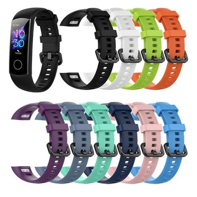 Soft Replacement Bracelet Silicone Watch Band for Honor Band 5 4 Wrist Strap