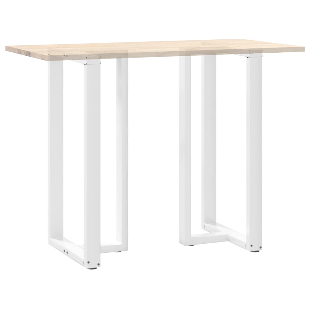 Vidaxl Nogi Do Stołu Barowego, 2 Szt., Białe, 60X35X(110-111) Cm, Stal