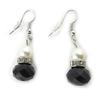 Les Trésors De Lily [N1578] - Designer Earrings 'Sissi' Black White