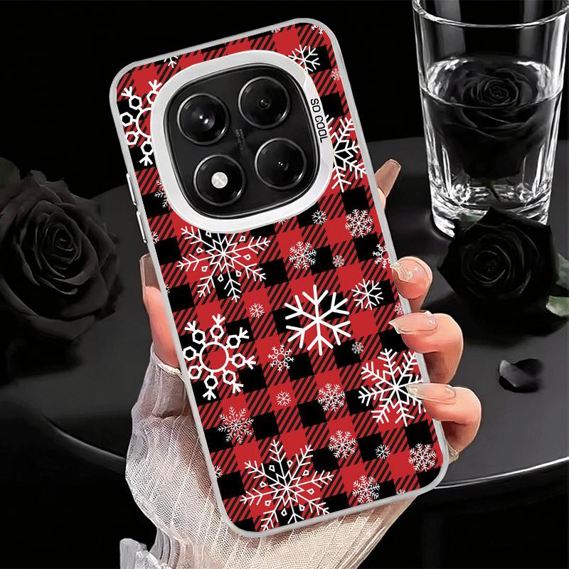 Snow Snowflake Winter Cold Shockproof Phone Case for Xiaomi Redmi Note 15 14 13 12 Pro Plus 11 11S 11T 5G Cover Anti Fall Fundas