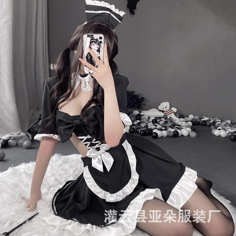 Sexy lingerie maid outfit passion suit sexy flirting hot pure desire uniform seduction cute