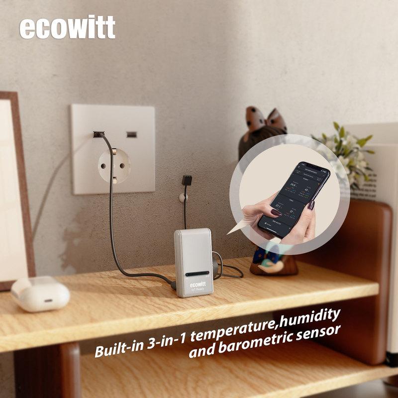 

Wi-Fi хаб-шлюз Ecowitt GW1200 - Вбудований термометр, гігрометр, датчик барометричного тиску, підтримка пристроїв IoT WFC01 та AC1100 Other areas 433MHz