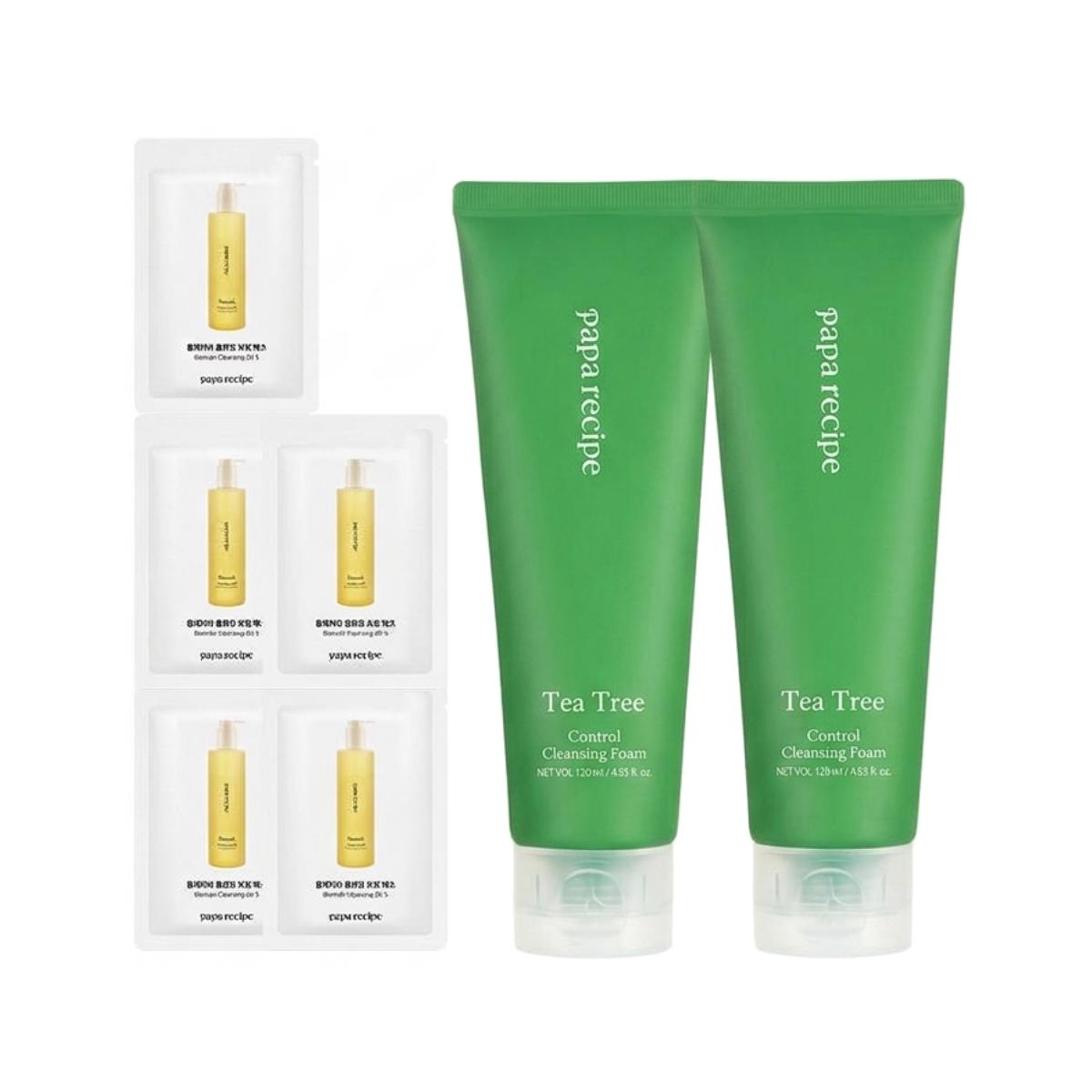 

[Duo Set] Papa Recipe Tea Tree Control Cleansing Foam 120ml x 2ea
