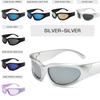 Future Style Cat Eye Sunglasses With Uv Protection For Outdoor Cycling And Street Fashion