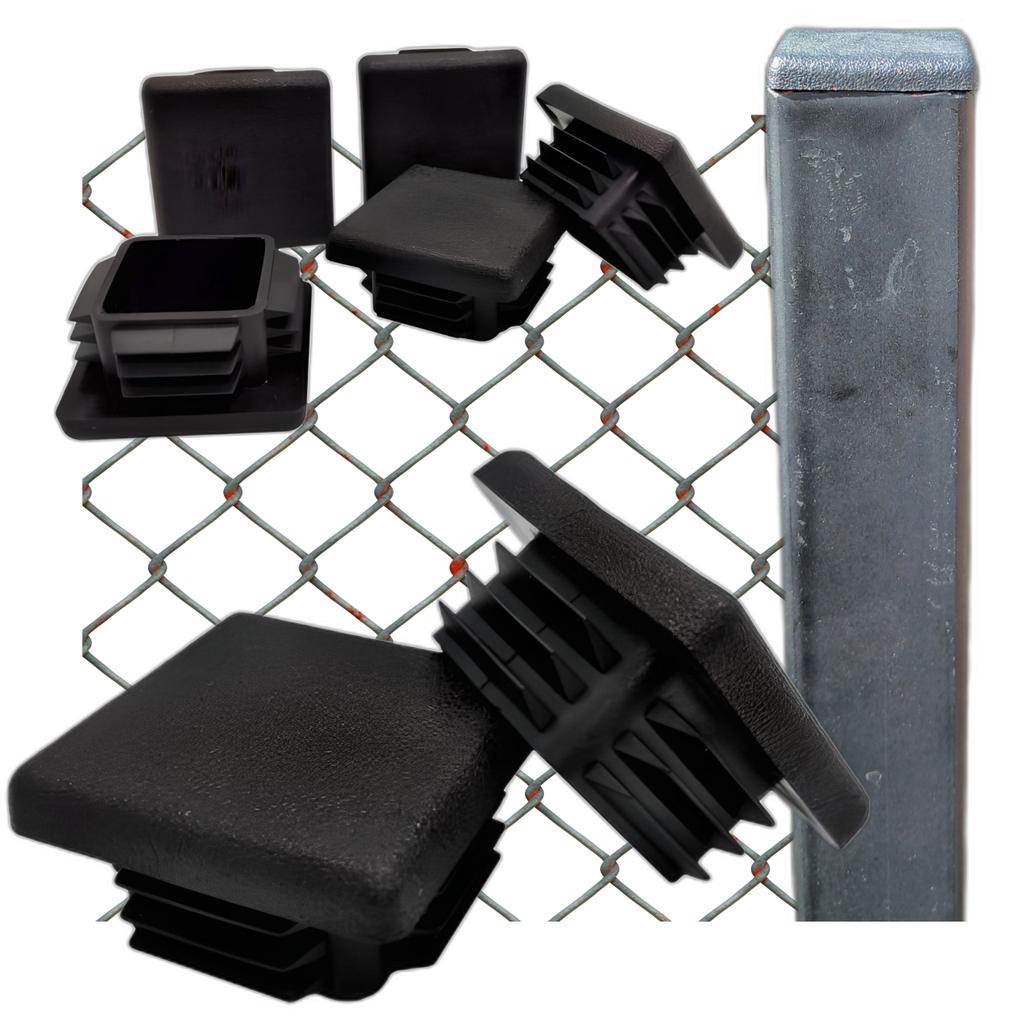 Internal Cap for Profile Post Roof 25x25 10 PCS BLACK