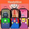 Stylisches 2023 Mario Rucksack-Set für Schüler Enthält Brotdose Federmäppchen