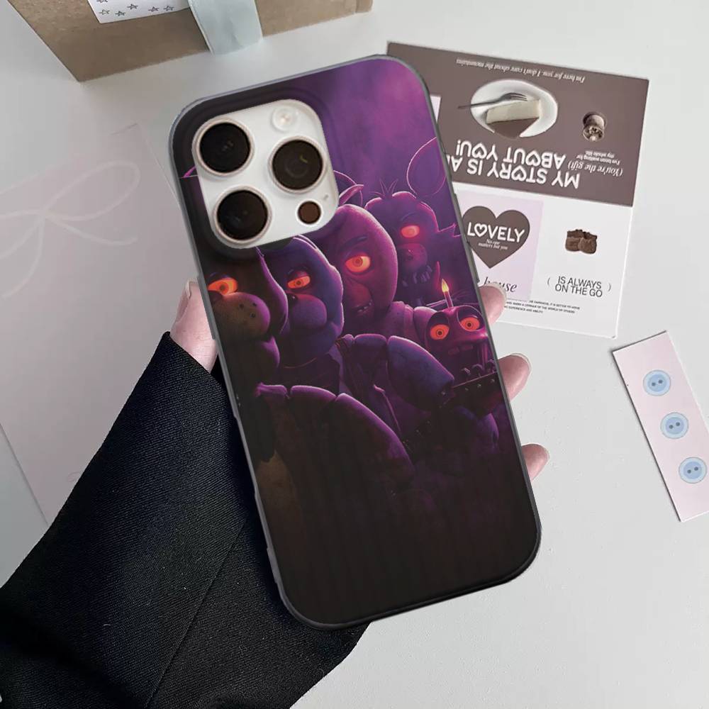 AmineF- Fnaf F-Five-nights-At-Freddys Handyhülle Für iPhone 16 15 17 Pro 13 14 Pro Max Plus Weiche Wellen-Silikon-Schutzhülle