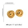 Fashion Temperament Niche Retro Earrings INS Style Simple Personality Chic Design Metal Earrings