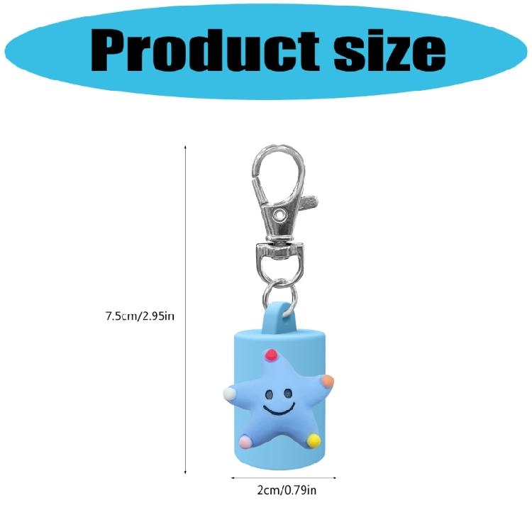Sturdy Plastic Lipgloss Keychain Accessory Mini Keyring Charm Keychain Attachment For Phone Keys And Bags
