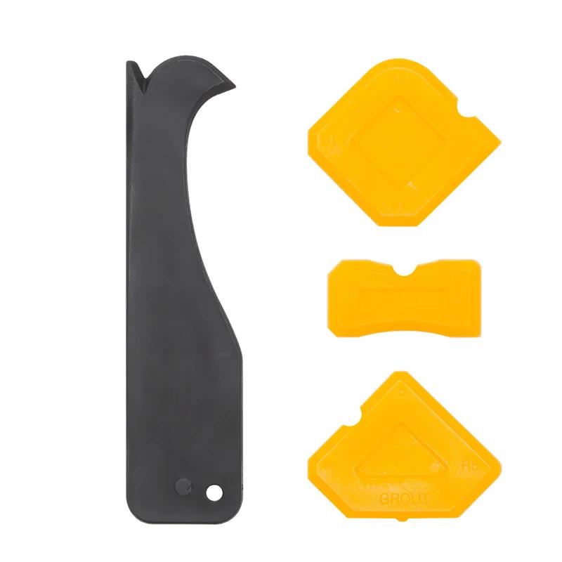 5 In1 Silicone Remover Sealant Smooth Scraper Caulk Finisher Grout Kit Tools Floor Mould Removal Hand Tools Set Accessories New