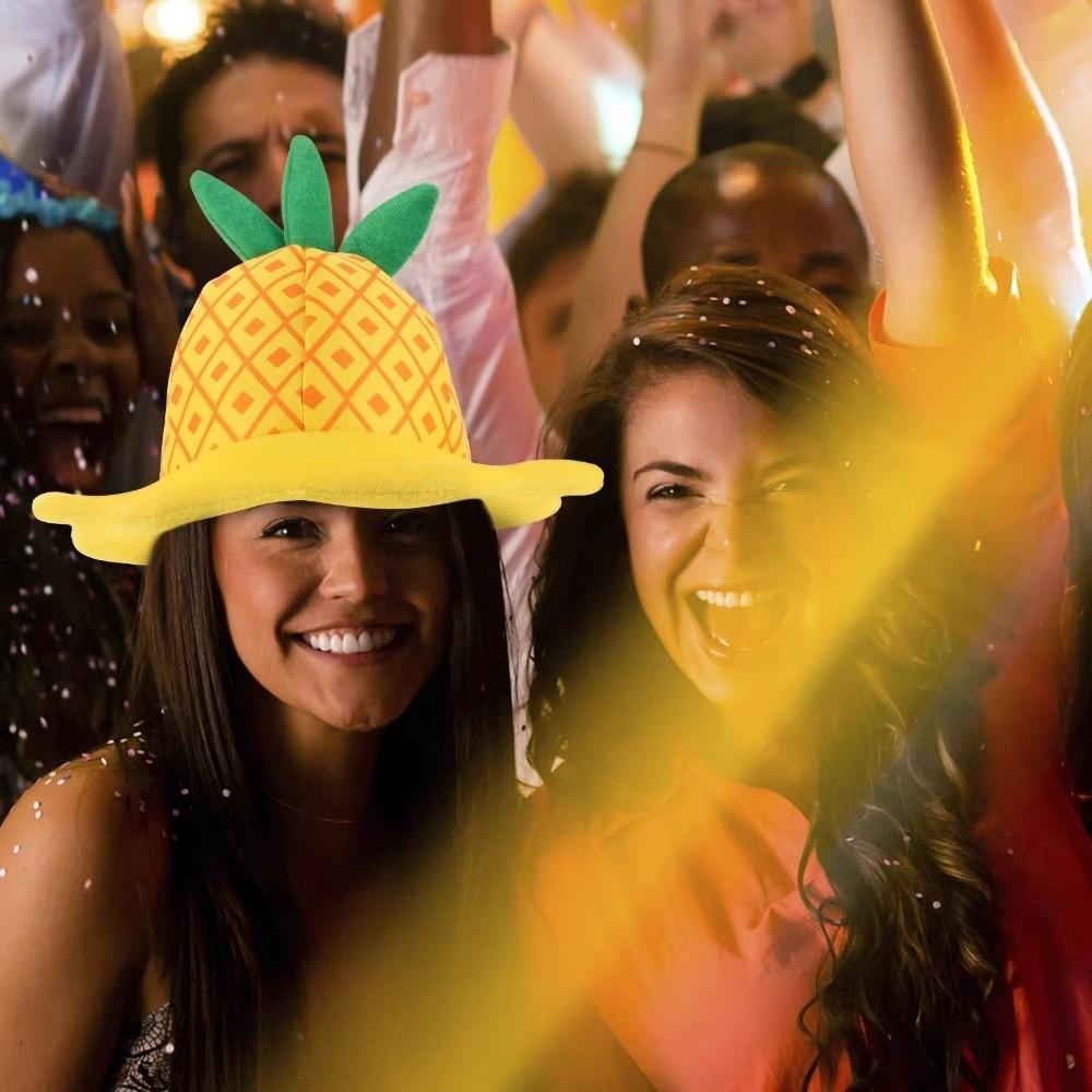 Soft Plush Cartoon Fruit Hat Funny Cosplay Headwear Pineapple Hat  Carnival Festival