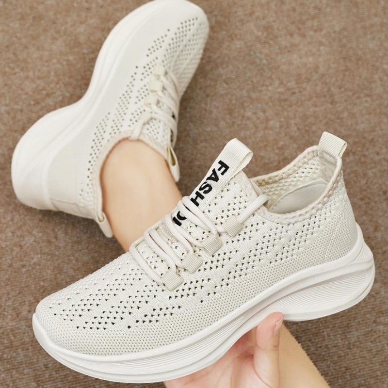 Breathable Walking Mesh Flat Shoes Women Casual Shoes Sneakers Women 2025 Vulcanized Shoes Female Footwear 8965