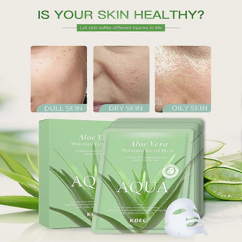Aloe Veras Soothing Gel Face Mask Easy to Use Hydrating Mask Sheets Skin Care Products