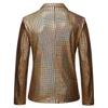 Men's European Plaid Gold-Stamped Party Suit ZT-X48