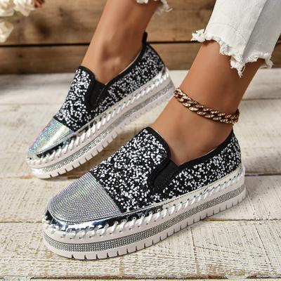Mode Luxus Designer Plateau Flache Schuhe Damen Slipper Tennis Weiblich Lässig Trend Stilvoll Neu Rock Übergröße 44 45 Slipper