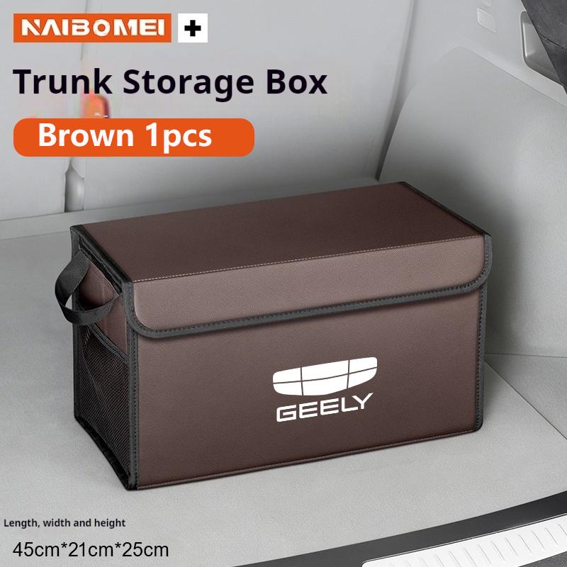 For GEELY Coolray X7 EX5 Emgrand Monjaro 2026, Car Trunk Foldable Storage Box Large-Capacity Stowing Tidying Bag Car Accessories