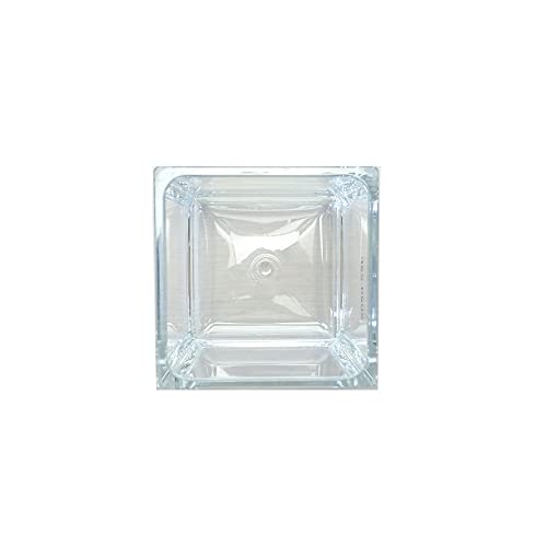 HAMMER GLASS Cube Vase, W8 x H8, Clear, Shatterproof Polycarbonate, 2300176