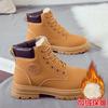 Rhubarb Boots Autumn Leather Martin Boots High-top Outdoor Tooling Casual Trendy Shoes Men