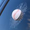 Car Styling Baseball Football Tennis Stereo Broken Glass 3D Sticker Car Window Ball Hits Self Adhesive Decal Car Stickers