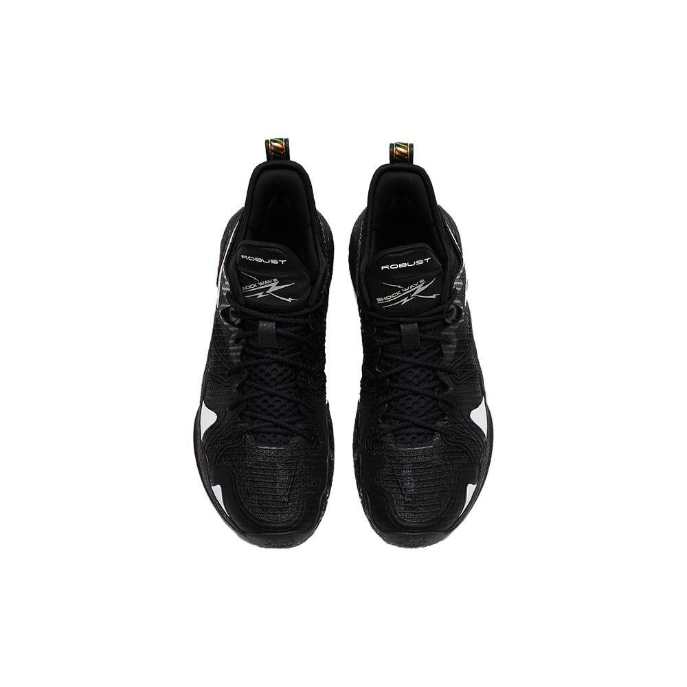 New Anta Frenzy 4 Pro The First Year Cushioning Anti-Slip And Wear-Resistant Mid-Top Basketball Shoes Black 112321111-3