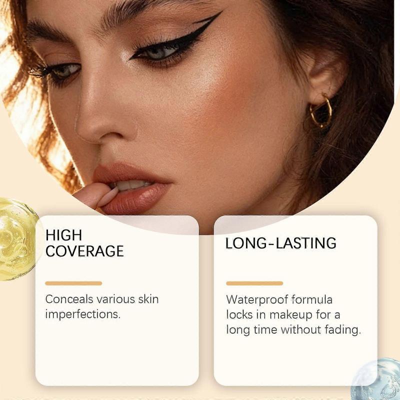 Paleta de Corretivo Gradiente Névoa Suave Cobre imperfeições faciais, marcas de acne, sardas e olheiras Paleta de corretivo e contorno