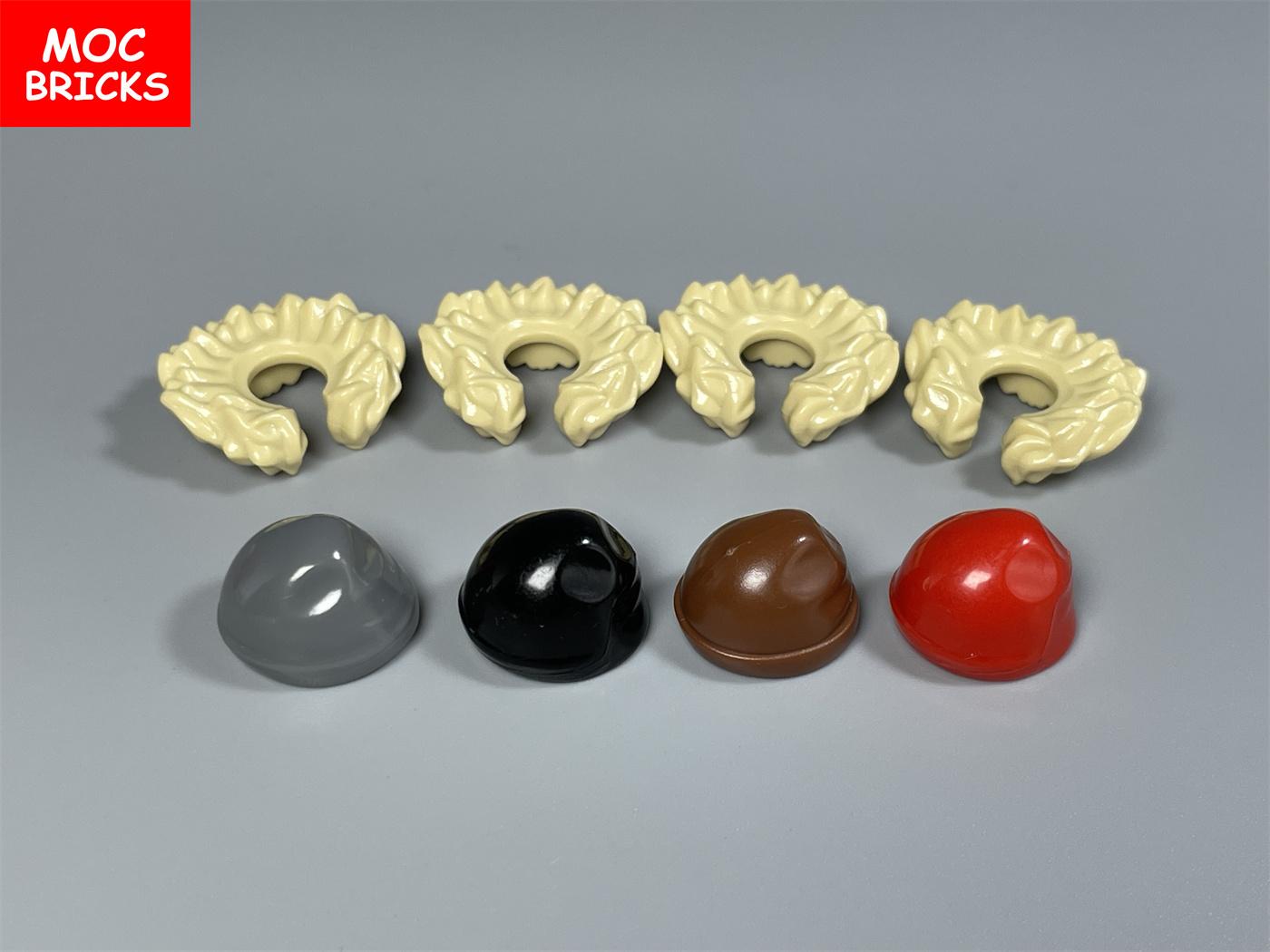 MOC Bausteine Waffe Umhang Hut Kostüm Kleidung Mäntel Halskrause Umhänge ideal für Figuren Körper Spielzeug Action Bausteine Kinder