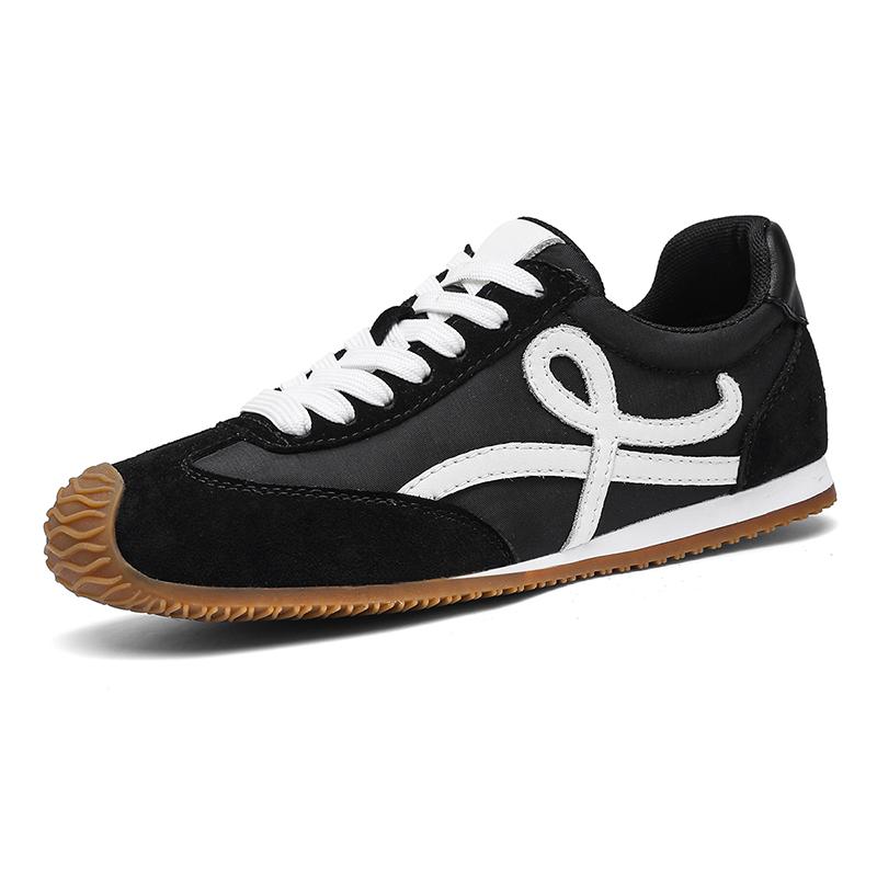 

Fashion New Trend Men s Tenis Masculino Suede Leather Casual Shoes Fashion Male Sports Shoes Skateboard Footwear Leisure Walk Sneakers 41 чёрный