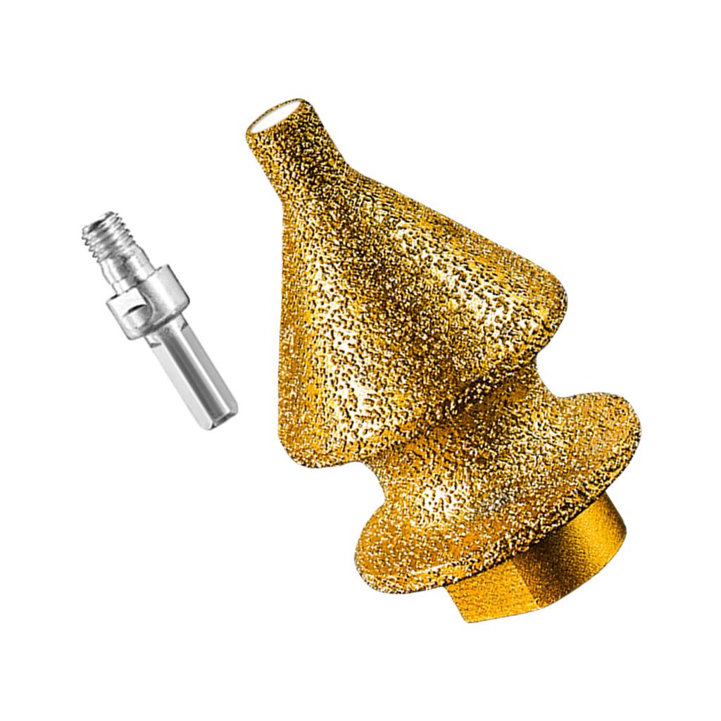 4 In 1 Stone Hole Enlarger Chamfer Bit for Ceramic Marble with M10 Thread for 100 Angles Grinder for Drilling Chamfering