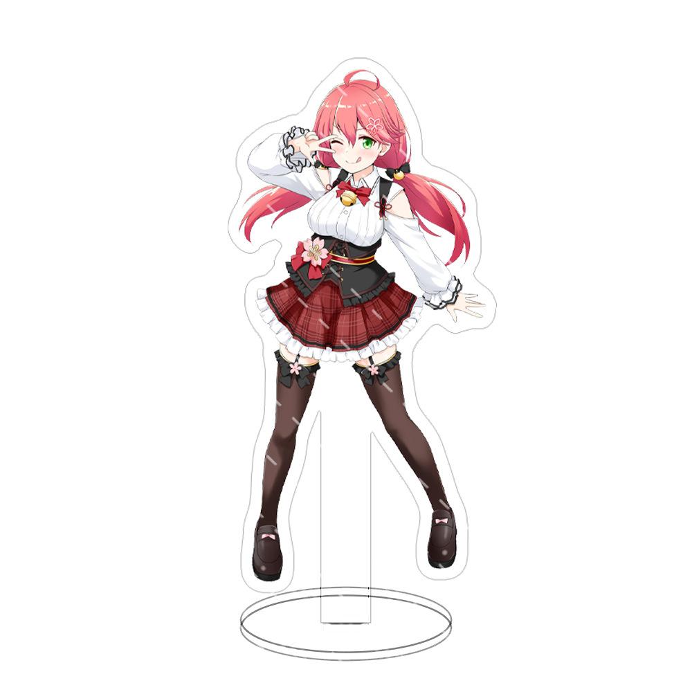 15cm Hololi Virtual Hostess New Cartoon Characters Acrylic Cosplay Stand Model Creative Office Decorations Cute Permanent Recording Fans