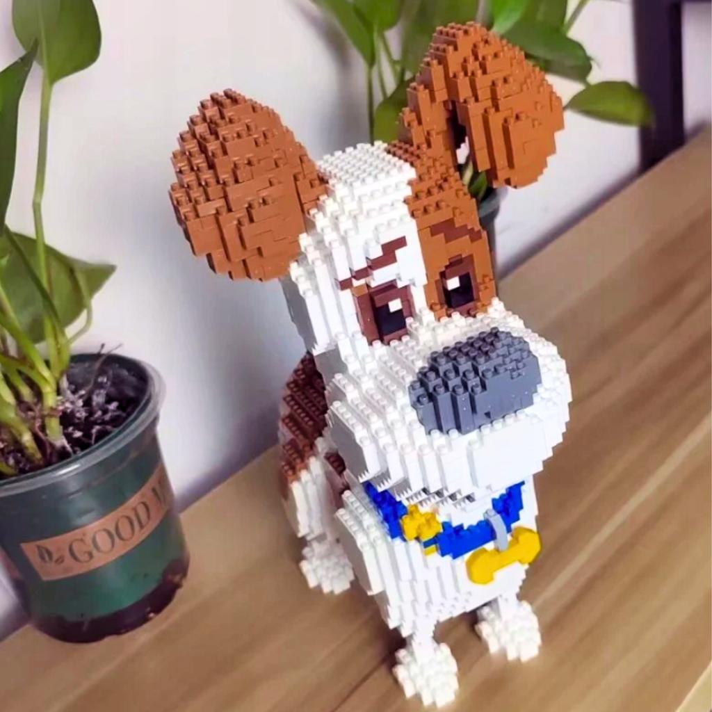 Construction Bricks Jack Russell Dog Building Set 7100 Pcs.
