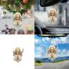 Acrylic Angel Car Interior Decor Pendant For Stylish Vehicle Accessories