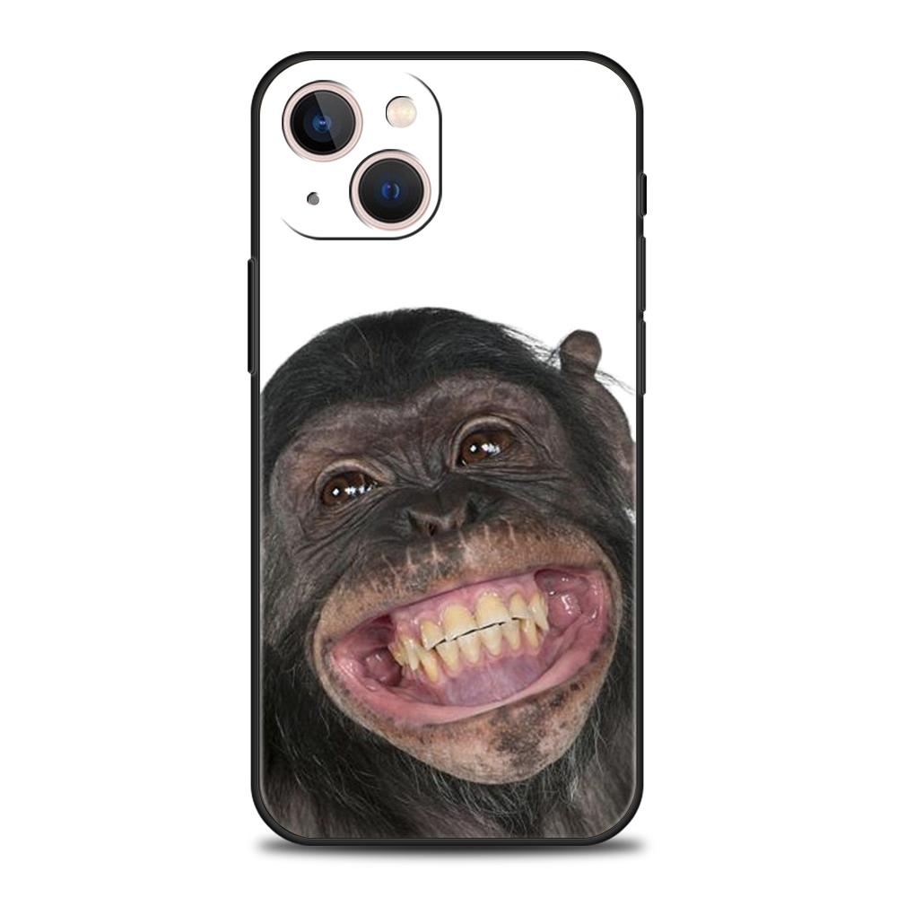 Luxury TPU Soft Phone Case For iPhone 17 Air 16E 16 11 15 14 Pro MAX 12 13 7 8 Plus X XR XS SE 2022 Cover Monkey