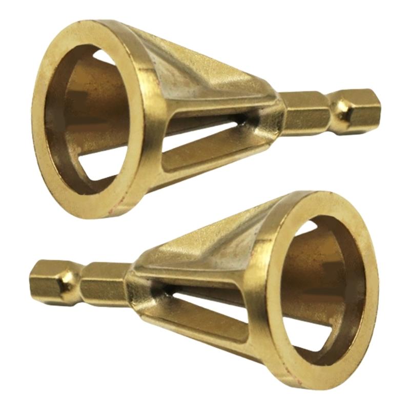 2Pcs Hex Shank Deburring External Chamfer Tool Quick Release Deburring Chamfering Drill Bit Repairing Damaged Bolt Screw