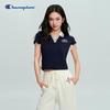 Women's V-Neck Slim Fit Polo Shirt