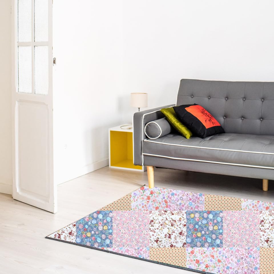 KESYOO Patchwork Fabric Scrap Floral Pure 50 Cotton Cutting Scandinavian Craft Supplies Set, Pattern, 15x15cm, Cotton, Pieces, Fabric, Cloth, Style,