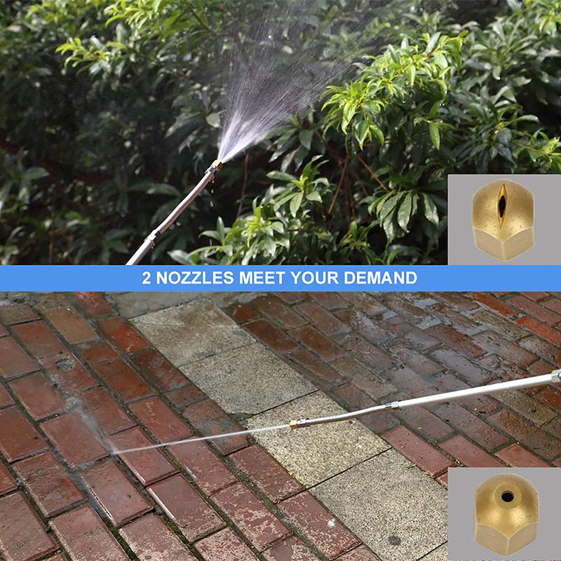 1Pc High Pressure Power Water Sprayer Washer Water Jet Wand Nozzle Sprayer Spray Cleaning Wash Accessories