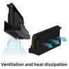 Metal Wall Mount Bracket with Game Card Slots and Joy-Con Hanger Console Holder Clip Kit Stand Storage Organizer for Switch 2