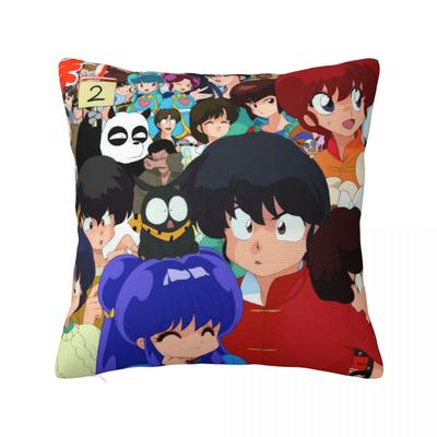 Japanese Anime Ranma Saotome Pillowcase Double-sided Printing Polyester Cushion Cover Gift Pillow Case Cover Car Zippered