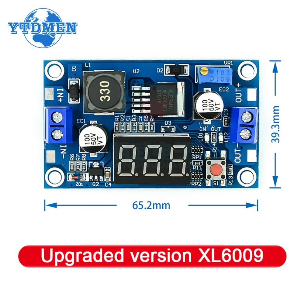 

Оновлена версія XL6009 Підвищувальний модуль DC-DC 5-32В до 5-40В 4А Регульований підвищувальний модуль живлення з цифровим дисплеєм синій