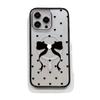 Sweet Bow Love iPhone17 Magnetic Mobile Phone Case Apple 16promax Anti-drop Transparent Protective Case 12