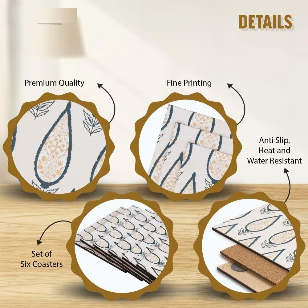 Leather Coasters - Tea Coaster - Dining Table Decor Accessories - Coster Set For Dining Table For Hot Pots