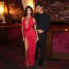 2026 Spring Women's Sexy Deep V-Neck Halter Backless Slit Pleated Bodycon Dress