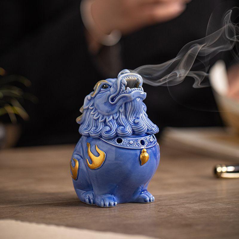 New decorative item: Ceramic incense burner, creative and retro PI Xiu incense burner, home decoration