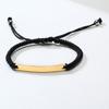 Personalized Braided String Bracelet with Rope ID Bracelet for Women ,Customized Rope Adjustable Charm Bracelets