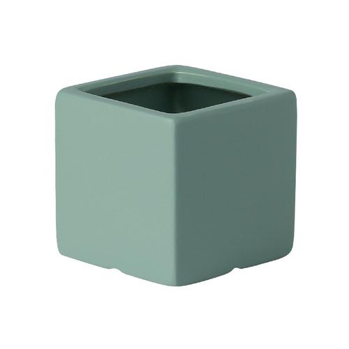 European-style Square Succulents Flower Pot Countertop Ornaments Color Ceramic Flower Pot Plant Potted Garden Decoration Modern