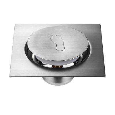 New Bathroom Bounce Type Stainless Steel Pedal Shower Floor Drain Pop Up