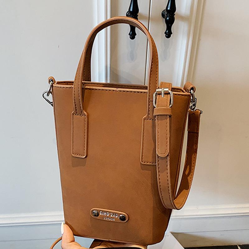 High-end Appearance Level Fashionable Bag Retro Handbag Single-shoulder Crossbody Bucket Bag